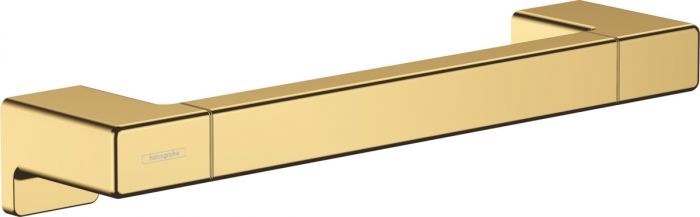 Pochwyt ścienny HANSGROHE AddStoris z krytym mocowaniem metalowy długość: 348 mm złoty optyczny polerowany z materiałem montażowym | 41744990