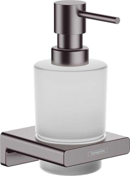 Dozownik mydła w płynie ścienny HANSGROHE AddStoris mocowanie kryte 158 x 91 mm, 200 ml czarny chrom szczotkowany | 41745340
