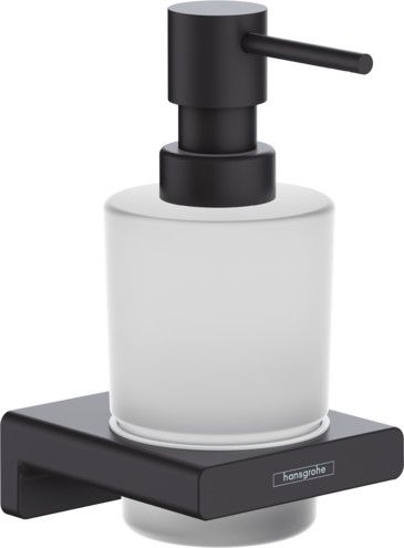 Dozownik mydła w płynie ścienny HANSGROHE AddStoris mocowanie kryte 158 x 91 mm, 200 ml czarny mat | 41745670