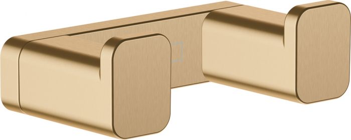 Haczyk ścienny podwójny HANSGROHE AddStoris kryte mocowanie metalowy 36 x 66 mm brąz szczotkowany | 41755140