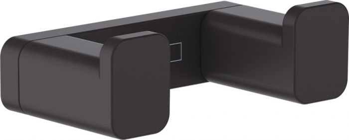 Haczyk podwójny ścienny HANSGROHE AddStoris kryte mocowanie metalowy 36 x 66 mm czarny mat  | 41755670