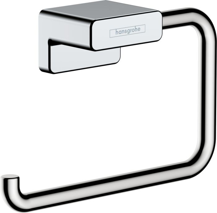 Uchwyt na papier toaletowy ścienny bez osłony HANSGROHE AddStoris kryte mocowanie metalowy 141 x 77 mm chrom | 41771000