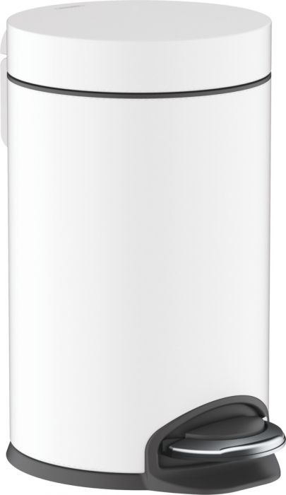 Pojemnik na śmieci wolnostojący HANSGROHE AddStoris z wyjmowaną wkładką, funkcja softclose z tworzywa pojemność: 3 l, 265 x 170 mm biały matowy  | 41775700