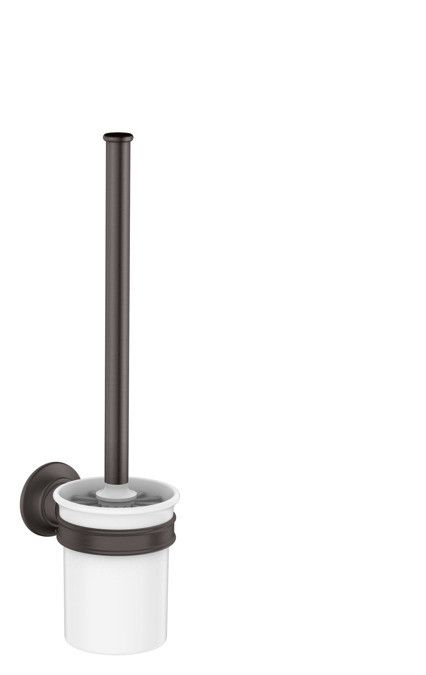 Pojemnik ścienny HANSGROHE Axor Montreux ze szczotką WC czarny chrom szczotkowany  | 42035340