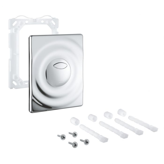 Przycisk uruchamiający GROHE Surf do uruchomienia 2-pojemnościowego lub Start/Stop chrom 156 x 197 mm | 42302000