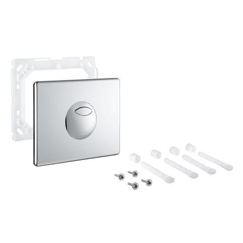 Płytka WC GROHE Skate Air uruchamiająca do pneumatycznych zaworów spłukujących z 2 wężykami (42253 oraz 42774) chrom | 42303000