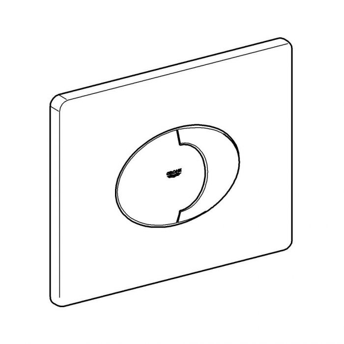 Przycisk uruchamiający GROHE Skate Air chrom matowy 197 x 156 mm | 42305P00