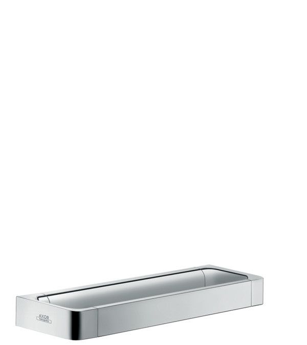 Uchwyt do montażu w pionie lub poziomie HANSGROHE Axor Universal Accessories metal rozstaw otworów 280 mm czarny chrom szczotkowany | 42830340