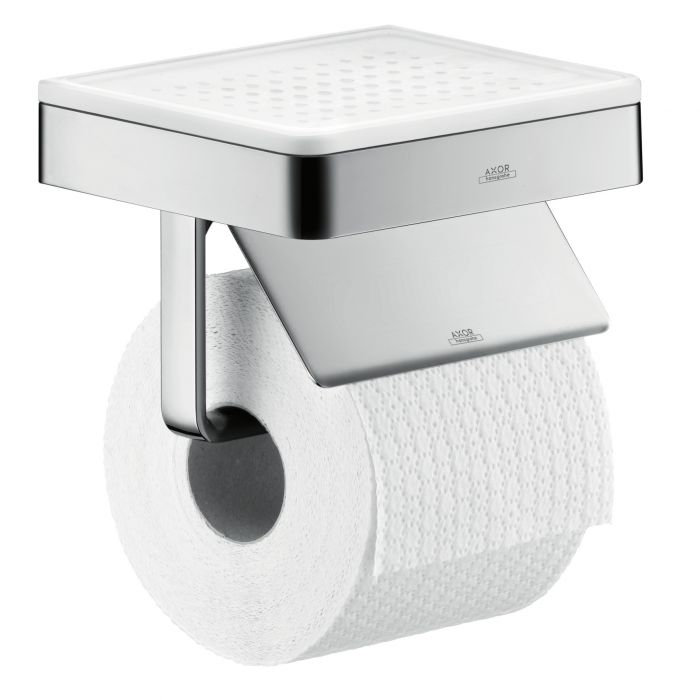 Uchwyt na papier toaletowy HANSGROHE Axor Universal Accessories metalowy chrom | 42836000