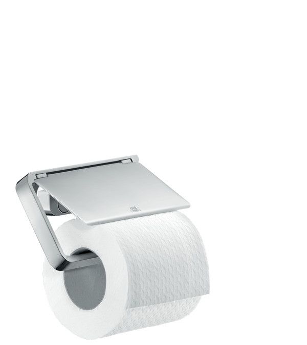 Uchwyt na papier toaletowy z klapką, ścienny HANSGROHE Axor Universal Accessories metal brąz szczotkowany | 42836140