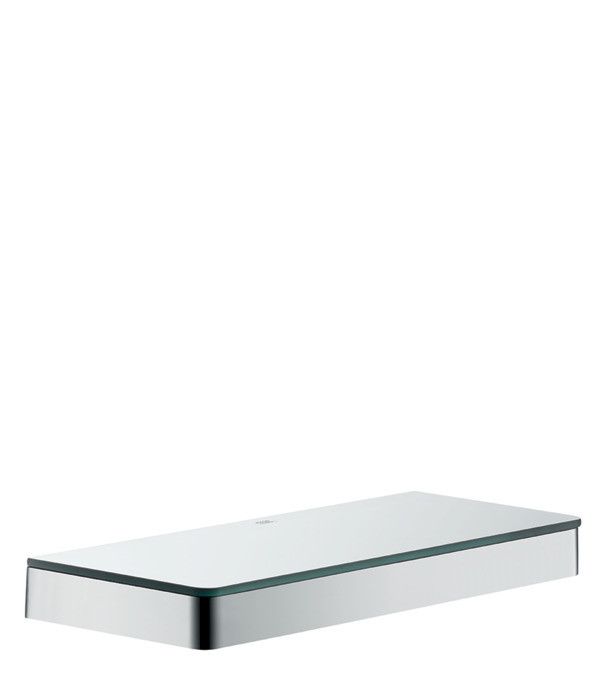 Półka ścienna HANSGROHE Axor Universal Accessories metal, szkło czarna chrom szczotkowany | 42838340