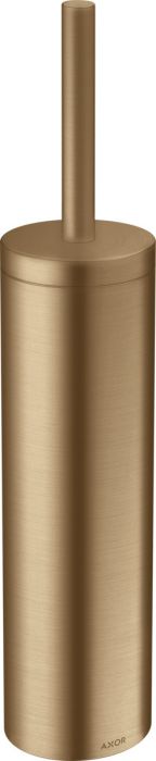 Szczotka toaletowa ścienna HANSGROHE Axor Universal Circular z pojemnikiem metalowa 91 x 428 mm brąz szczotkowany z materiałem montażowym | 42855140