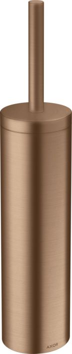 Szczotka toaletowa ścienna HANSGROHE Axor Universal Circular z pojemnikiem metalowa 91 x 428 mm czerwone złoto szczotkowane z materiałem montażowym | 42855310