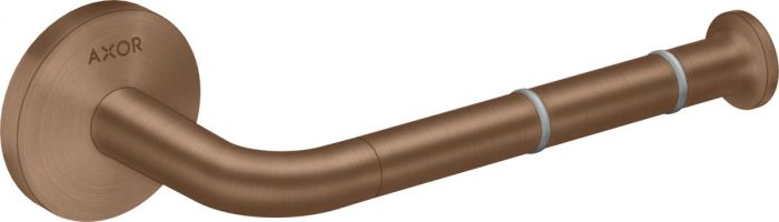 Uchwyt na papier toaletowy ścienny HANSGROHE Axor Universal Circular metalowy 83 x 177 mm czerwone złoto szczotkowane z materiałem montażowym | 42856310
