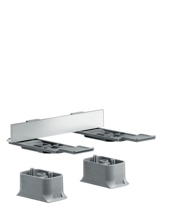 Adapter HANSGROHE Axor Universal Accessories do montażu Akcesoriów AXOR Universal na drążku czarny chrom szczotkowany | 42870340