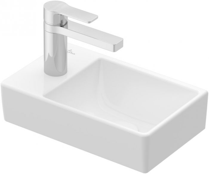 Umywalka ceramiczna VILLEROY & BOCH Avento meblowa mała prostokątny z otworem bez przelewu 360 x 220 mm weiss alpin bez powłoki | 43003R01