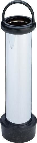 Rura pionowa z mosiądzu, chromowana  45.1-603 1 1/2" x 140 końcówka stożkowa z gumu