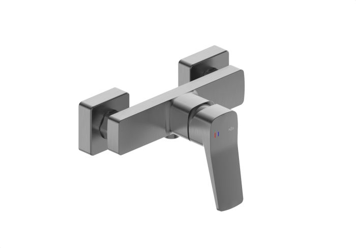 Bateria natryskowa ARMATURA KRAKÓW Malaga mosiądz gun metal grey  | 452601061