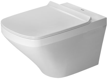 DuraStyle zestaw WC biały alpin zawiera: miskę wiszącą Duravit Rimless 255109, deskę sedesową soft 006379