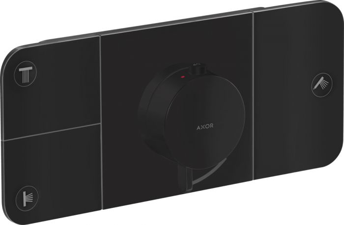 Moduł sterujący z termostatem podtynkowy element zewnętrzny HANSGROHE Axor One do 3 odbiorników mosiądz czarny matowy | 45713670
