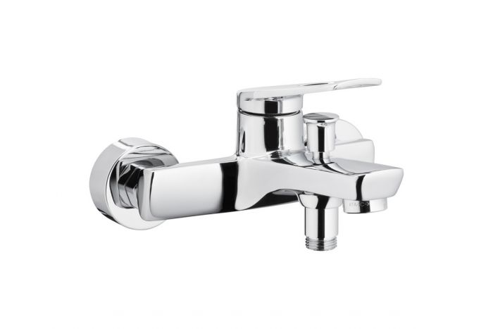 Bateria wannowa ścienna ARMATURA KRAKÓW AMAZONIT 1-uchwytowa 2-otworowa mosiężna chrom | 462401000
