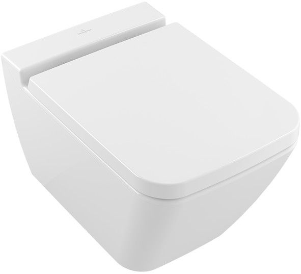Finion miska WC ceramiczna wisząca rimless 37.5 x 56 cm weiss alpin z powłoką CeramicPlus DirectFlush