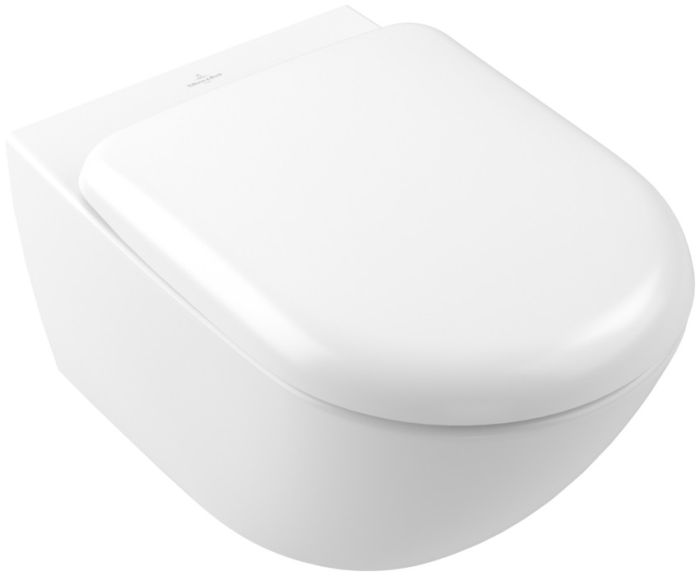 Miska WC wirowa VILLEROY & BOCH ANTAO ceramiczna z powłoką CeramicPlus 37 x 56 cm stone white | 4674T0RW