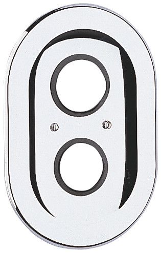 Rozeta osłaniająca podwójna do baterii wannowej (34310) 225x150 mm GROHE chrom | 47188000