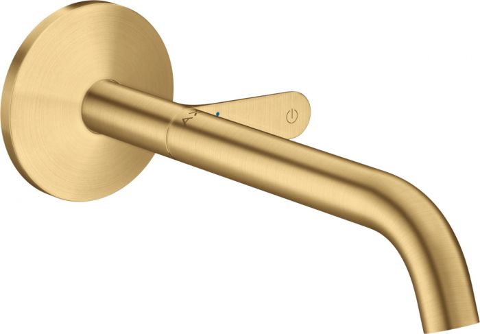Bateria umywalkowa montaż podtynkowy, element zewnętrzny HANSGROHE Axor ONE 1-uchwytowa 1-otworowa może współpracować z przepływowymi podgrzewaczami wody złoty optyczny szczotkowany | 48112250