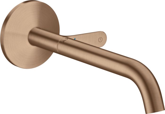 Bateria umywalkowa montaż podtynkowy, element zewnętrzny HANSGROHE Axor ONE 1-uchwytowa 1-otworowa może współpracować z przepływowymi podgrzewaczami wody czerwone złoto szczotkowane | 48112310