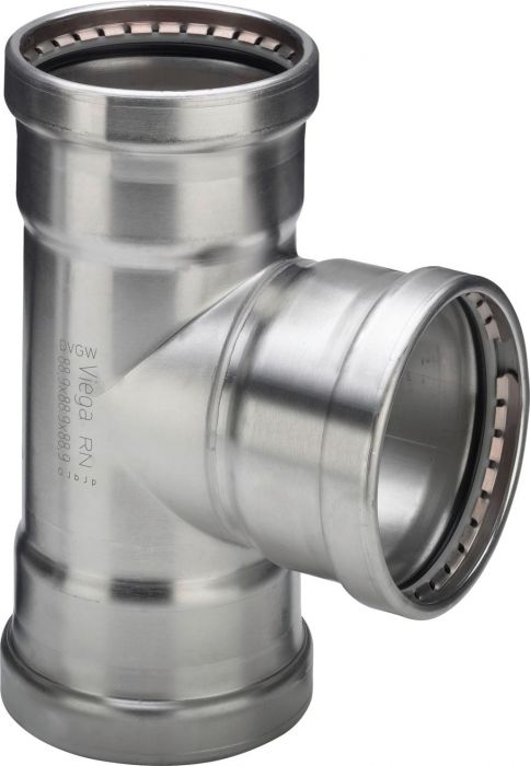 Trójnik redukcyjny ze stali nierdzewnej 108 x 42 x 108 mm Sanpress Inox 2318XL