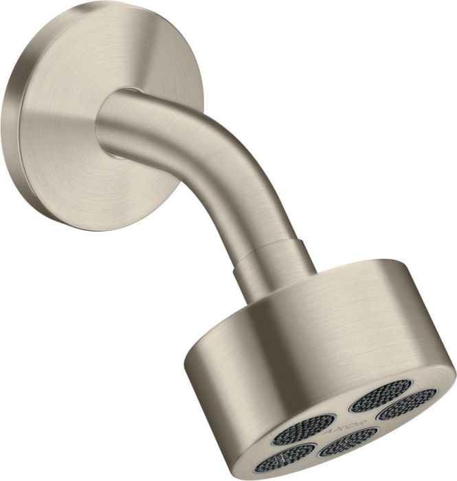 Główka prysznicowa 1jet, z ramieniem prysznicowym HANSGROHE AXOR ONE 75 metalowa d73, długość ramienia 85 mm, długość całkowita 116 mm nikiel szczotkowany | 48490820