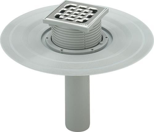 Odpływ balkonowo-tarasowy odpływ pionowy VIEGA 4944.21 bez syfonu i nasadki 62 mm DN 40/50 | 626976