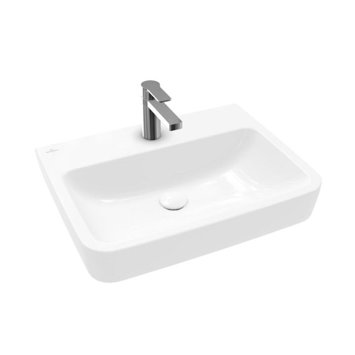 Umywalka ceramiczna VILLEROY & BOCH O.novo ścienna z otworem bez przelewu 600 x 460 x 175 mm weiss alpin bez powłoki | 4A416101