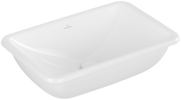 Umywalka TitanCeram VILLEROY & BOCH Loop & Friends podblatowa bez otworu bez przelewu 540 x 340 x 185 mm weiss alpin bez powłoki | 4A570101