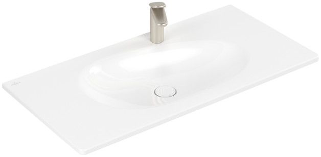 Umywalka blatowa VILLEROY & BOCH ANTAO ceramiczna TitanCeram z powłoką CeramicPlus 100 x 50 cm weiss alpin | 4A76ABR1