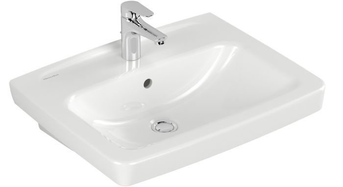 Umywalka VILLEROY & BOCH VITALLE NEWO PREMIO wisząca z otworem z przelewem 600 x 470 x 175 mm biały alpin  | 4A926001
