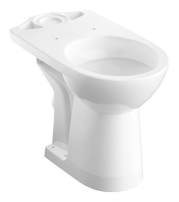 Miska WC ceramiczna stojąca GEBERIT SELNOVA COMFORT podwyższona lejowa w zestawie elementy mocujące 36 x 67 x 46 cm biała | 500284015