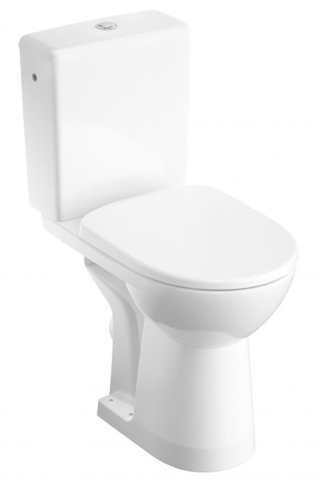 Miska WC ceramiczna stojąca GEBERIT SELNOVA COMFORT podwyższona lejowa Rimfree 35.5 x 65.5 x 46 cm biała | 500486017