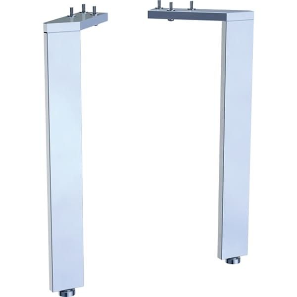 Nogi montażowe do szafki aluminiowe 316 mm chrom błyszczący 2 sztuki w zestawie GEBERIT Acanto | 500657002