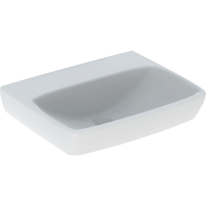 Umywalka ceramiczna GEBERIT SELNOVA SQUARE bez otworu bez przelewu 550 x 440 x 175 mm biała  | 500290014