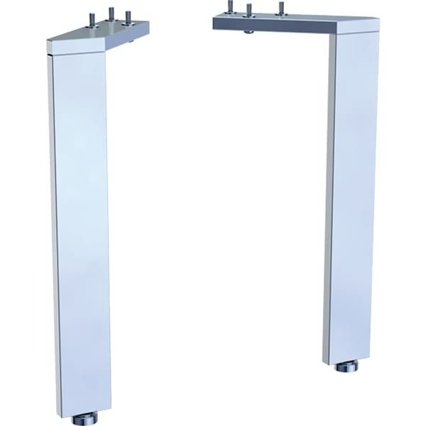 Nogi montażowe do szafki aluminiowe 281 mm chrom błyszczący 2 sztuki w zestawie GEBERIT Acanto | 500658002