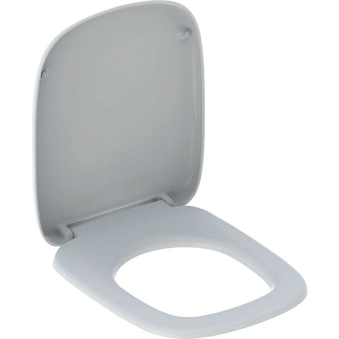 FANTASIA deska WC z mocowaniem od góry z tworzywa duroplast wolne opadanie, z pokrywą deski przykrywającej siedzisko 36 x 44 cm biała