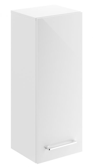 Szafka boczna płyta wiórowa 330 x 297 x 850 mm biała z jednymi drzwiami, z dwoma półkami regulowanymi GEBERIT SELNOVA SQUARE | 501276001