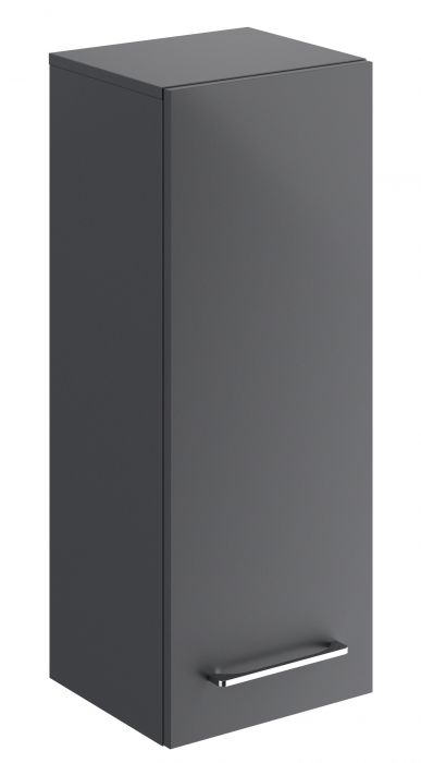 Szafka boczna płyta wiórowa 330 x 297 x 850 mm lava z jednymi drzwiami, z dwoma półkami regulowanymi GEBERIT SELNOVA SQUARE | 501277001