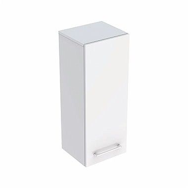 Szafka boczna wysoka z płyty wilgocioodpornej 330 x 297 x 850 mm biała połysk GEBERIT Nova Pro Premium | 501359001