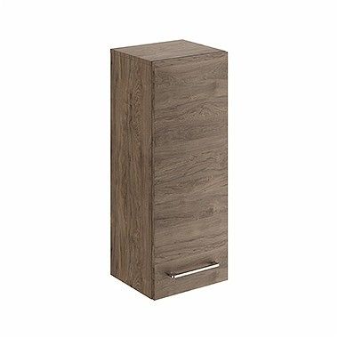 Szafka boczna wysoka z płyty wilgocioodpornej 330 x 297 x 850 mm orzech włoski GEBERIT Nova Pro Premium | 501361001