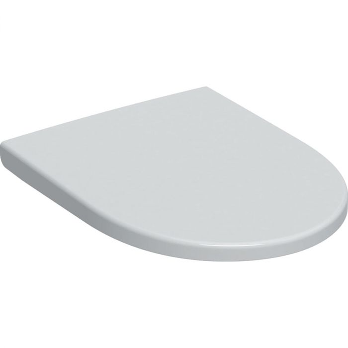 Deska wc z wolnym opadaniem GEBERIT iCon duroplast zawiasy Quick-Release, mocowanie od góry 36 x 45 cm biała | 501660011