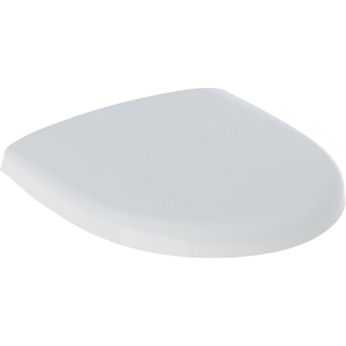 Deska WC z mocowaniem od góry GEBERIT SELNOVA COMPACT z tworzywa duroplast wolne opadanie, z wypinanymi zawiasami, zachodząca pokrywa deski sedesowej 37 x 39.5 cm biała  | 501931001