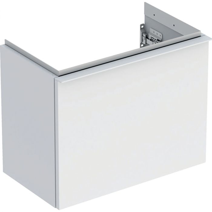 Szafka pod umywalkę kompaktową wisząca dolna 520 x 307 x 415 mm biała lakierowany mat z jedną szufladą GEBERIT iCon | 502302013